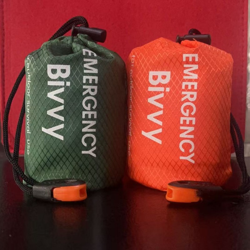 Bivy Bag Emergency - Emergency Bivvy Sleeping Bag PE Aluminum