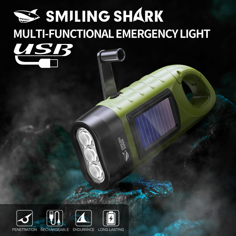 1PC LED Flashlight Solar Hand  - Solar Emergency Charger 评论和价格