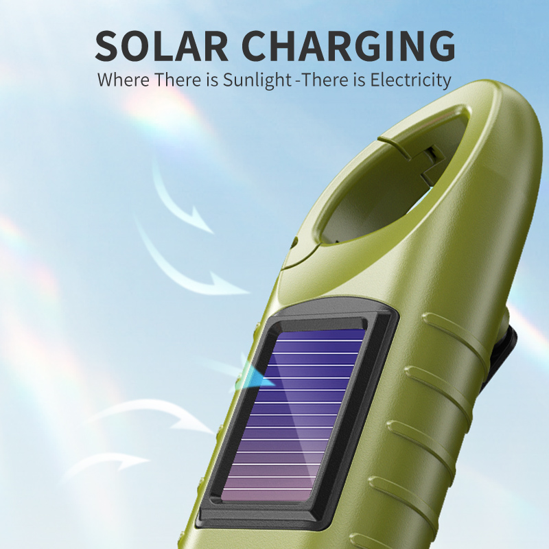 1PC LED Flashlight Solar Hand  - Solar Emergency Charger 评论和价格