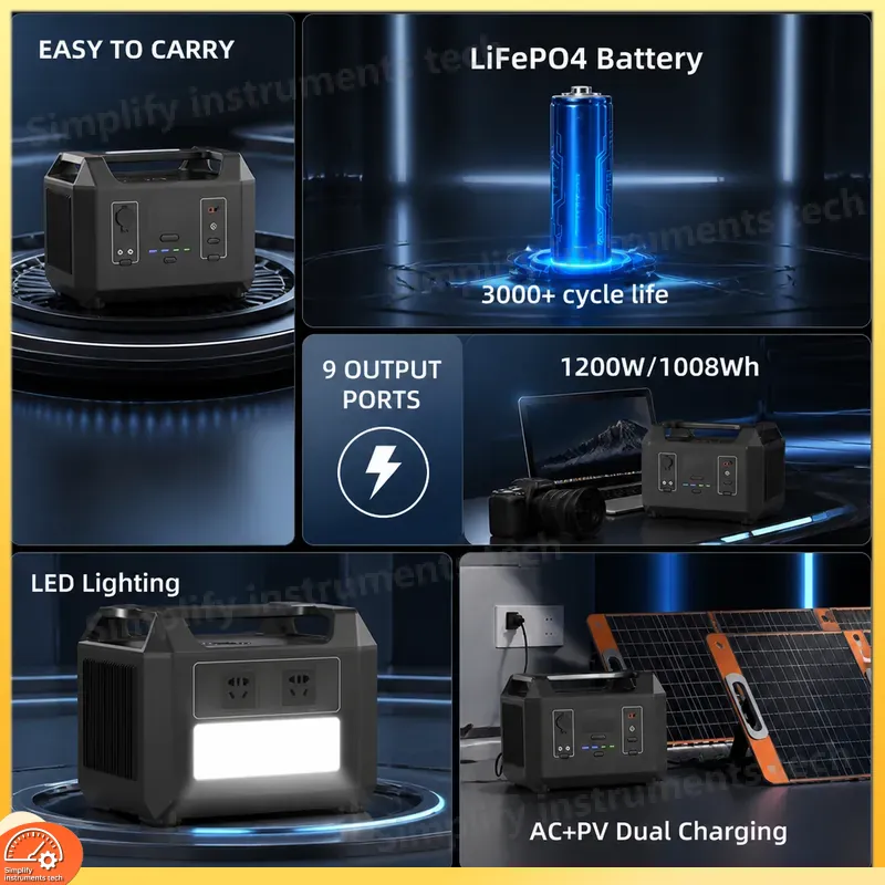 1200W Portable Power Station 6 - Solar Emergency Charger 评论和价格