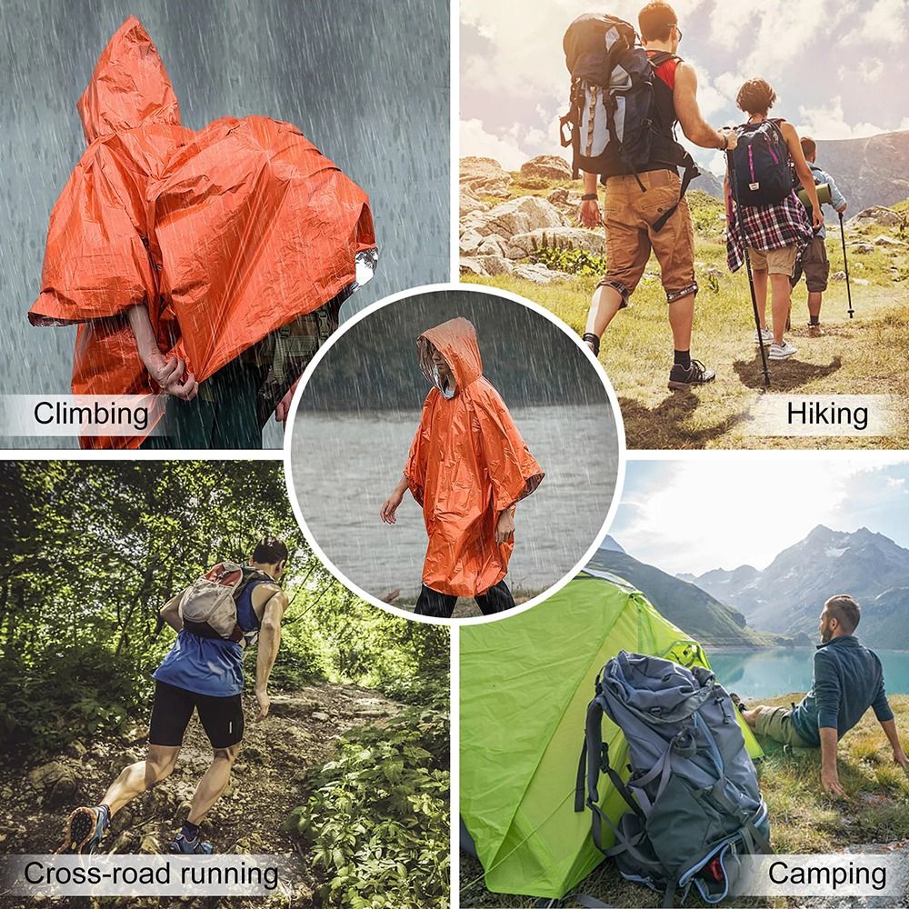 1Pcs Hiking Travel Tent Rainwe - Emergency Poncho Rain 评论和价格